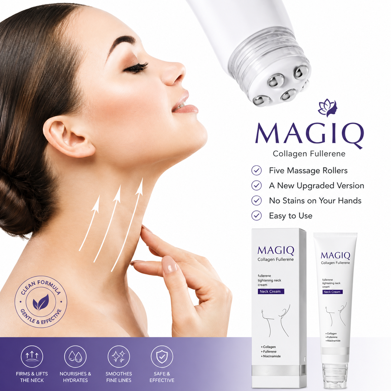 🏆Flash Sale⚡Collagen Fullerene Tightening Neck Cream