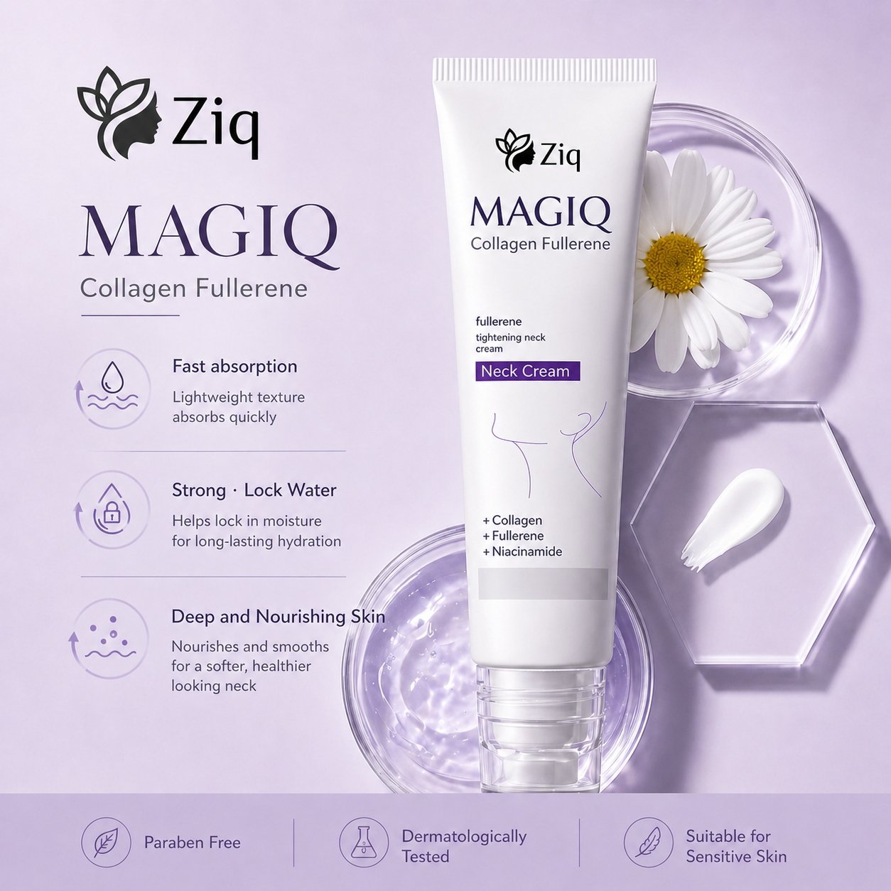 🏆Flash Sale⚡Collagen Fullerene Tightening Neck Cream