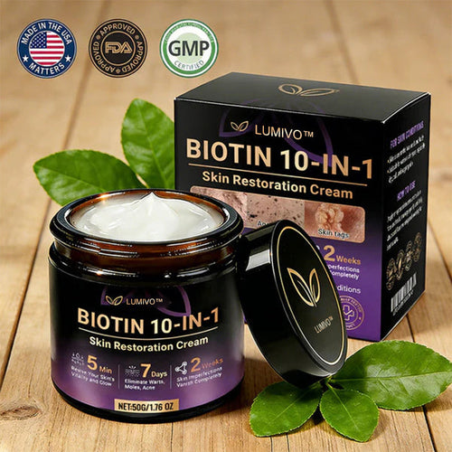 Ends Today: 80% OFF!✨LUMIVO® Biotin 10-in-1 Skin Restoration Cream 🍀Made and Shipped from USA